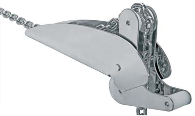Musone di prua basculante per ancora 400 mm pesante inox 4 mm- 3711