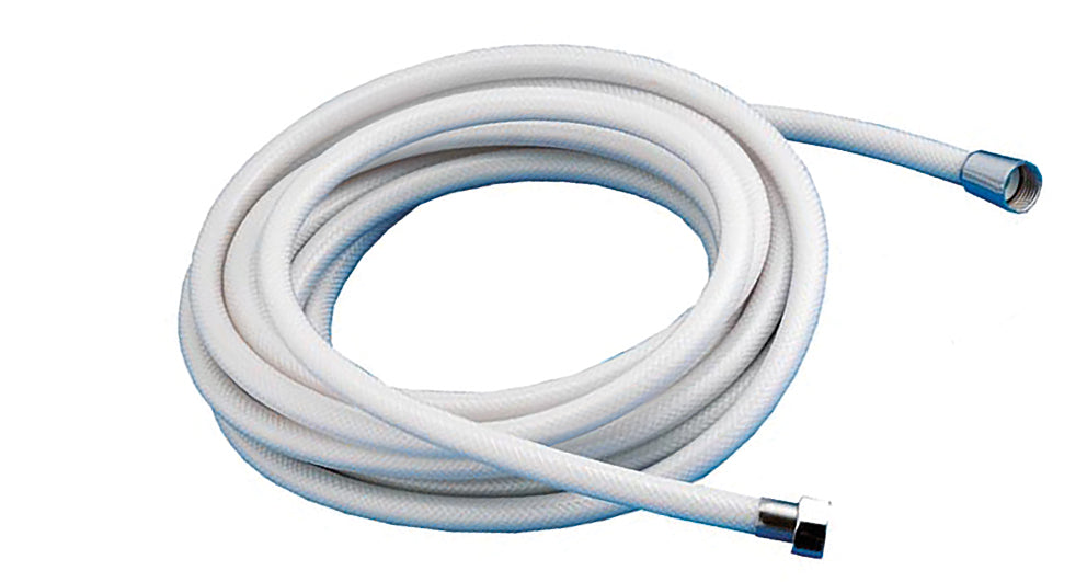 Tubo in PVC bianco retinato completo di raccordi 1/2 F -3/8 F -