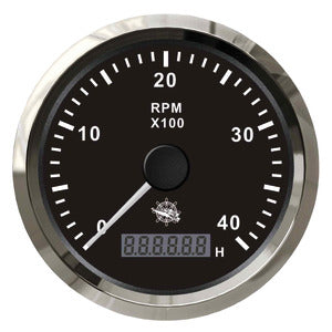 Strumenti controllo motore osculati bianco e nero