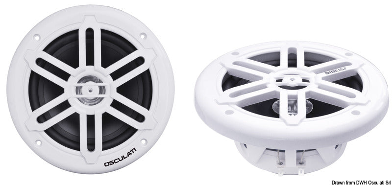 Casse stereo doppio cono bianche osculati -