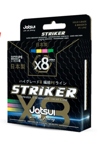 Jatsui Trecciato braid striker X8- 500 metri multicolor