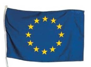 Bandiera europa in stoffa