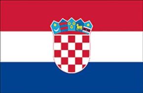 Bandiera stoffa croazia 20x30 - 3753