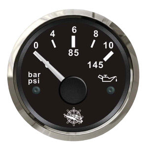 Strumenti controllo motore osculati bianco e nero