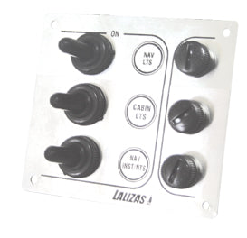 PANNELLO ELETTRICO INOX 3 INTERRUTTORI - 3527