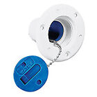 Tappo imbarco bianco acqua 38 mm in plastica con tappo