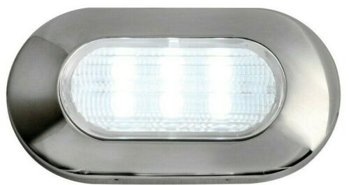 Luce di cortesia inox a led senza incasso 72x38 mm ip67