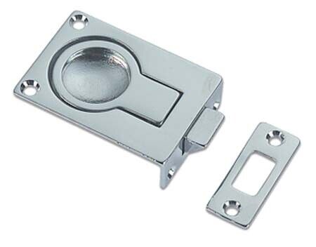 Scrocchetto a filo in ottone cromato - 0662