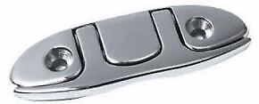 Bitta inox abbattibile 115 mm con fori perno passante - 2898