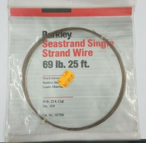 Cavetto berkley traina barracuda pesca- sea strand single strand wire 69 lb