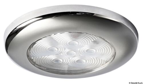 Plafoniera 6 LED luce bianca illuminazione barca 70 mm - 2698