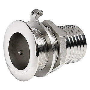 Scarico a mare inox CON PORTAGOMMA