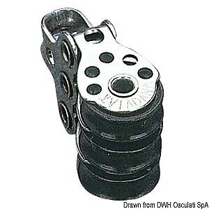 Microbozzello inox 3 pulegge 17x5 - viadana - 0633