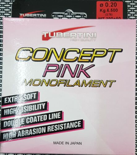 Tubertini Concept pink nylon surfcasting 350 metri