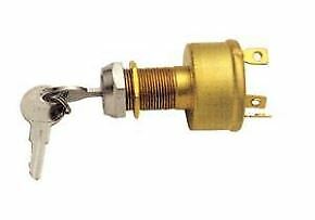 INTERRUTTORE OTTONE C/CHIAVE avviamento motore 3 poli- 2232