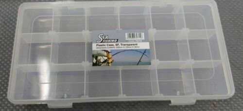 cassetta trasparente scatola porta minnows 230x120x35 mm - 2097