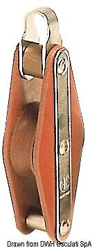 Bozzello Hye tufnol 1 puleggia EBH 12x43 - 0641