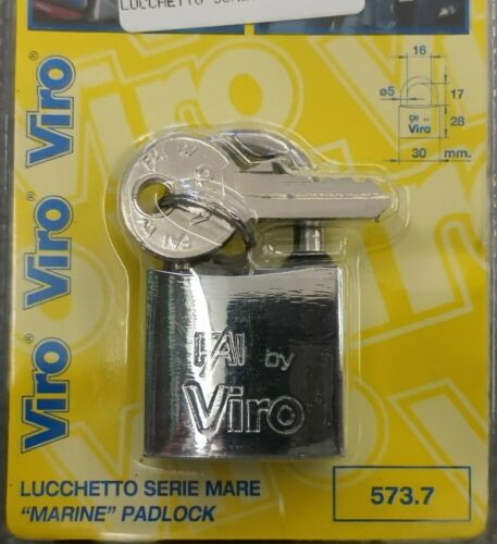 Lucchetti "VIRO" con arco acciaio inox AISI 316.