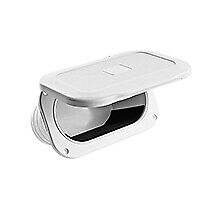 Contenitore Ovale Porta Oggetti con sportello Bianco 111,5x177,5x73,5 - 2045