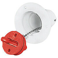 Tappo imbarco bianco carburante  in plastica con tappo